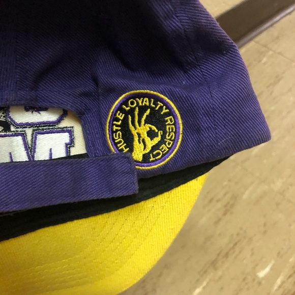 WWE John Cena Purple Yellow U Can't See Me Adjustable Baseball Cap Hat - Picture 2 of 5